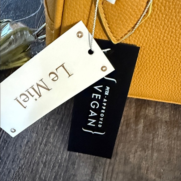 Le Miel vegan Mustard Mini Bag - Picture 3 of 7